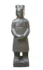 Artikelbild 1 des Artikels “Chinesischer Krieger, stehend, 150 cm Höhe, Naturstein (Basanit), Steinmetzarbeiten, Antikfinish “